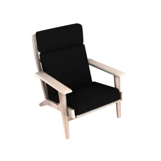 Hyndes&aelig;t til Getama GE290A stol, skammel - H. J. Wegner